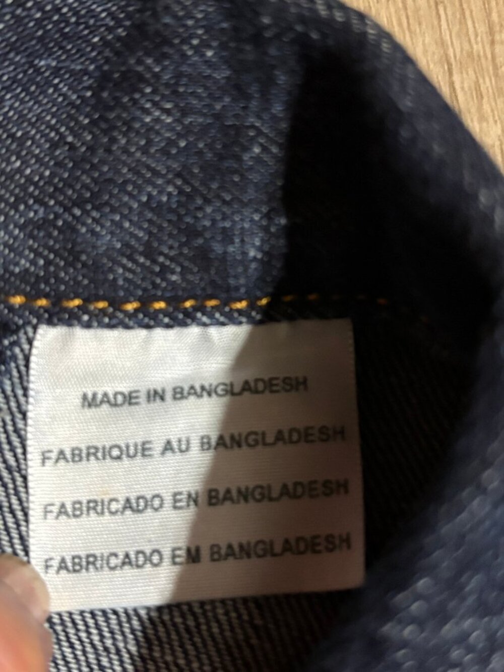 LEVI'S Trucker Jacket Men's Medium Dark Wash - Picture 10 of 12
